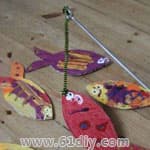 幼儿园玩教具制作：钓鱼玩具