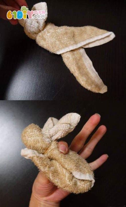 毛巾兔折法