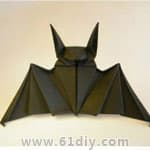 蝙蝠折纸手工
