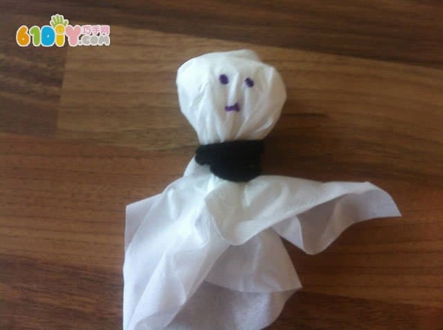 万圣节：餐巾纸DIY幽灵