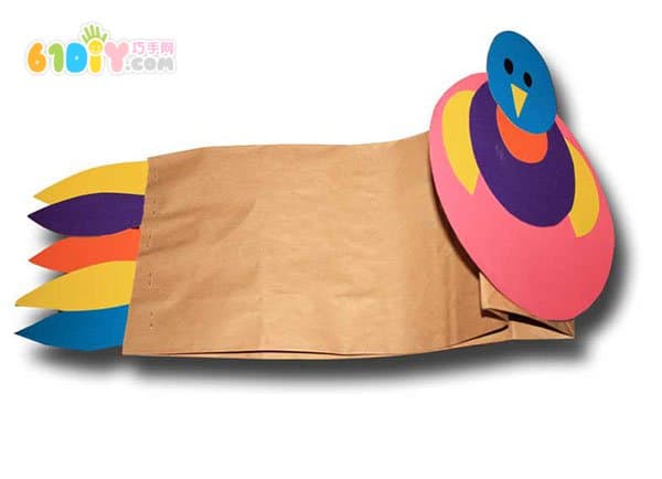 感恩节：纸袋DIY制作火鸡帽