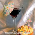 DIY制作饮料装饰小伞和蛋糕装饰小旗子