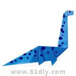 恐龙折纸教程（长颈震龙）