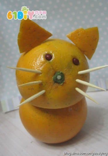 橙子DIY制作的动物和娃娃