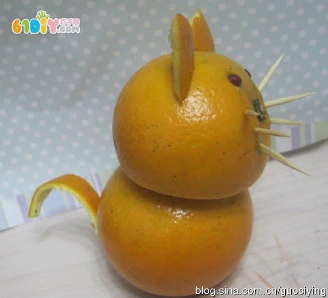 橙子DIY制作的动物和娃娃