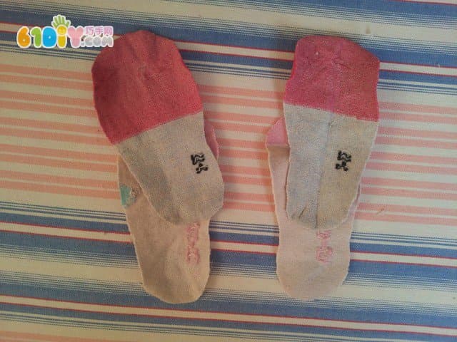 旧袜子制作宝宝鞋