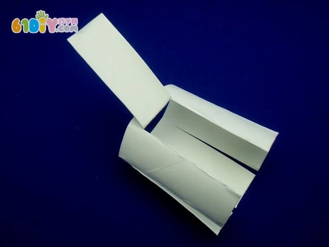 卫生纸芯废物利用DIY雪花教程