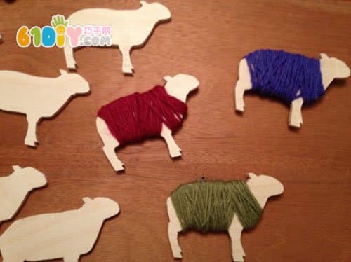 毛线小羊手工制作
