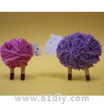 羊年手工 怎样制作毛线小羊
