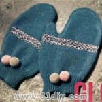 旧毛衣改造制作温暖的手套