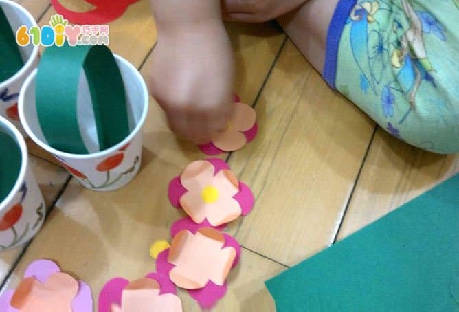 妇女节礼物制作 简单的纸杯花盆
