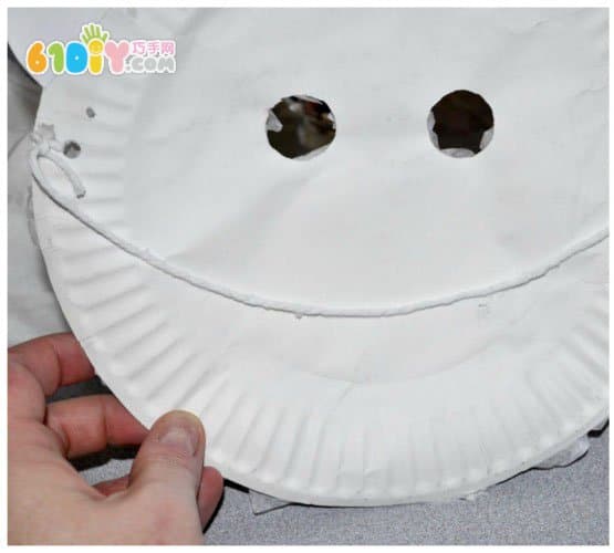 纸盘创意手工 立体的北极熊面具
