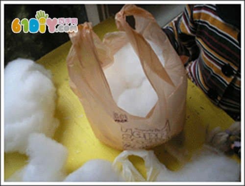 复活节DIY 塑料袋制作小兔子