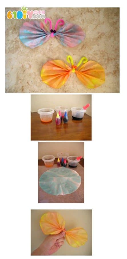 儿童手工制作简单的纸蝴蝶