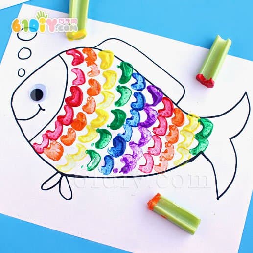 芹菜印章 漂亮的彩虹鱼