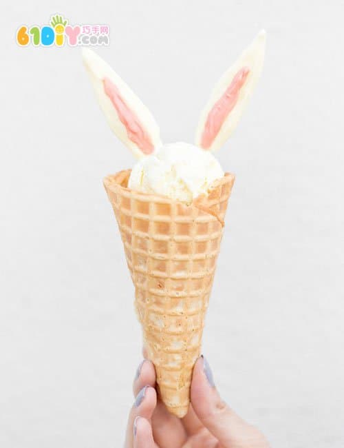 复活节趣味美食 小兔子冰激凌