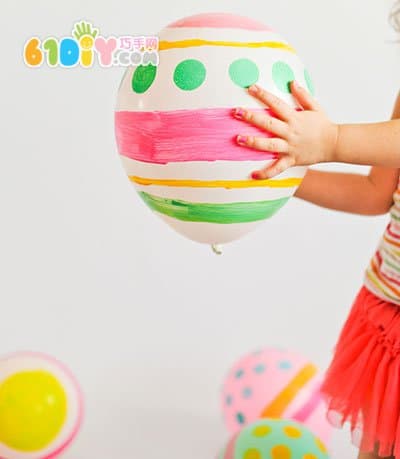 儿童DIY气球涂鸦彩蛋