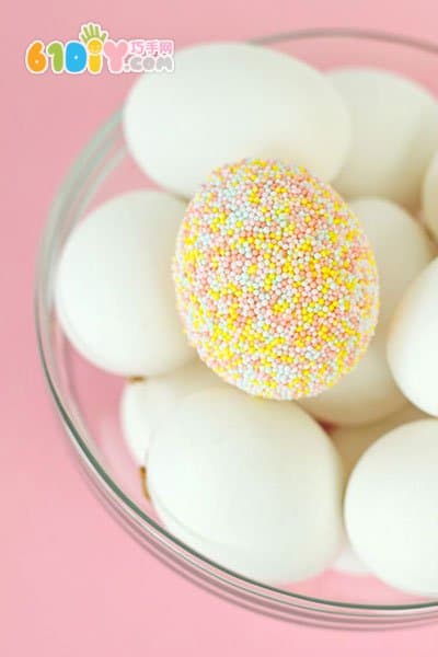 复活节儿童手工制作糖珠彩蛋