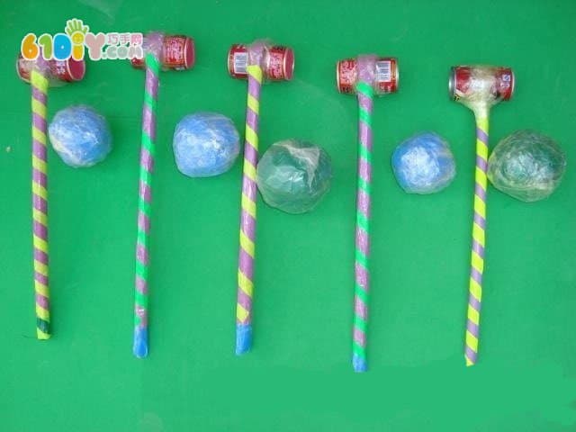 易拉罐制作幼儿园户外球类器材