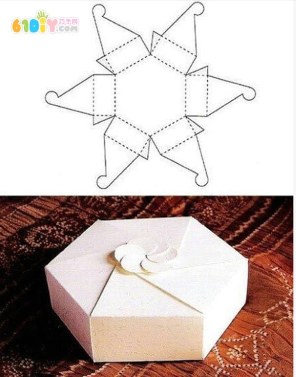 六边形礼物盒DIY制作