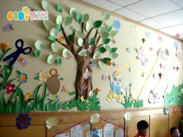 幼儿园春天主题墙布置