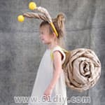 儿童装扮道具制作 蜗牛演出服