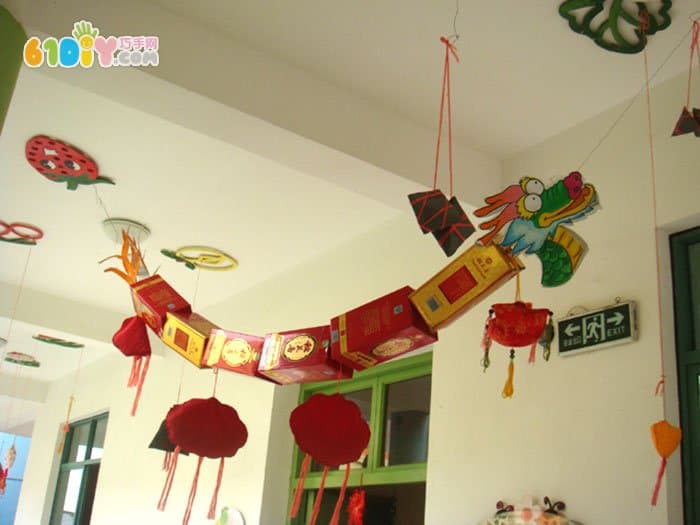 端午节吊饰布置 中国龙