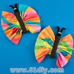 儿童DIY美丽的水彩蝴蝶