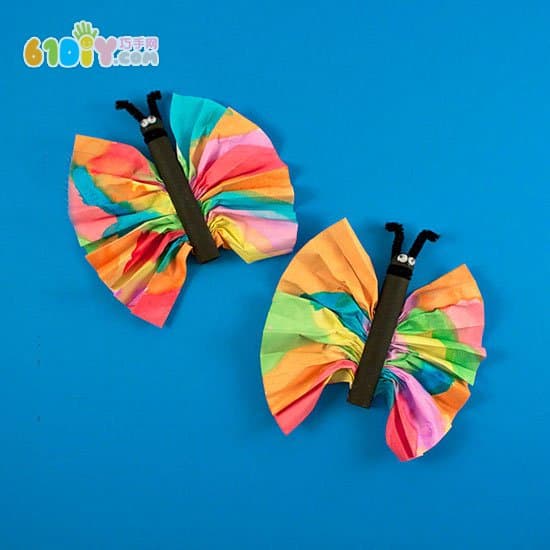 儿童DIY美丽的水彩蝴蝶