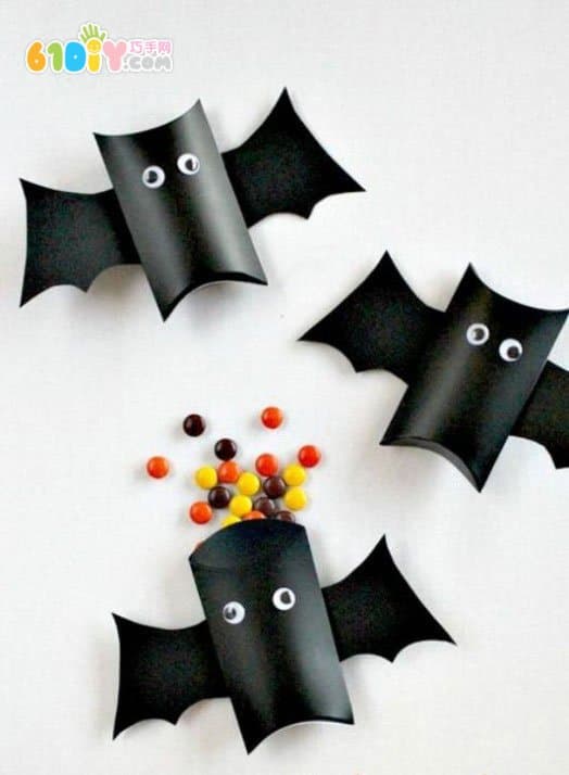 可爱的卷纸筒蝙蝠制作方法