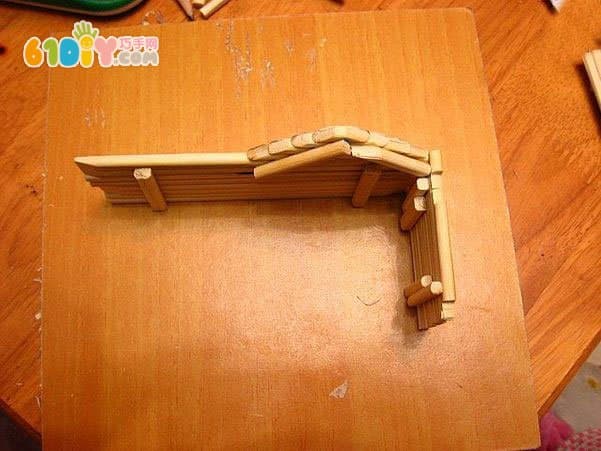 一次性筷子DIY制作房子