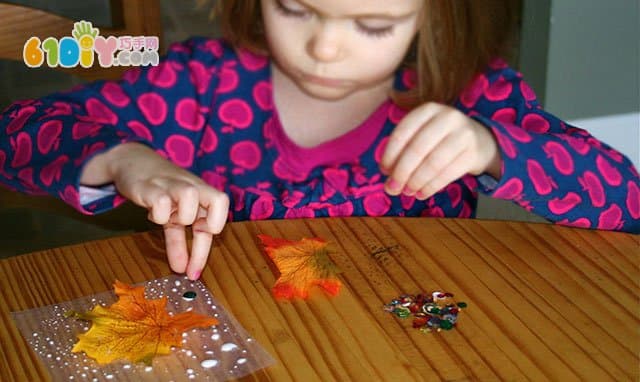儿童手工制作 漂亮的树叶