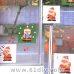 幼儿园圣诞节窗户装饰
