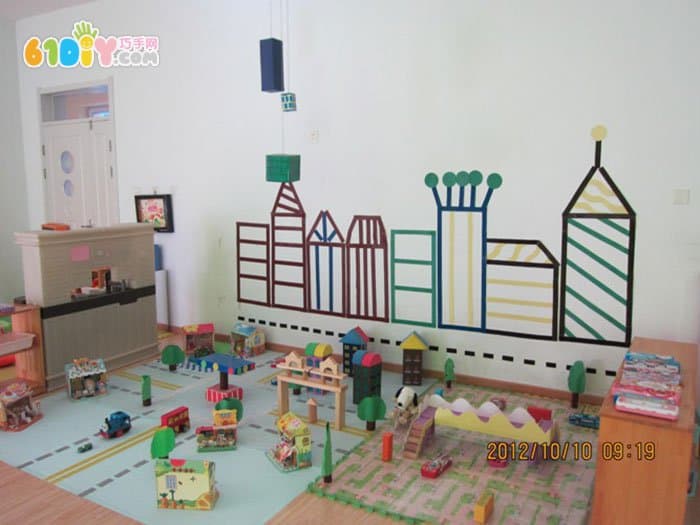 幼儿园建构区布置我的城市