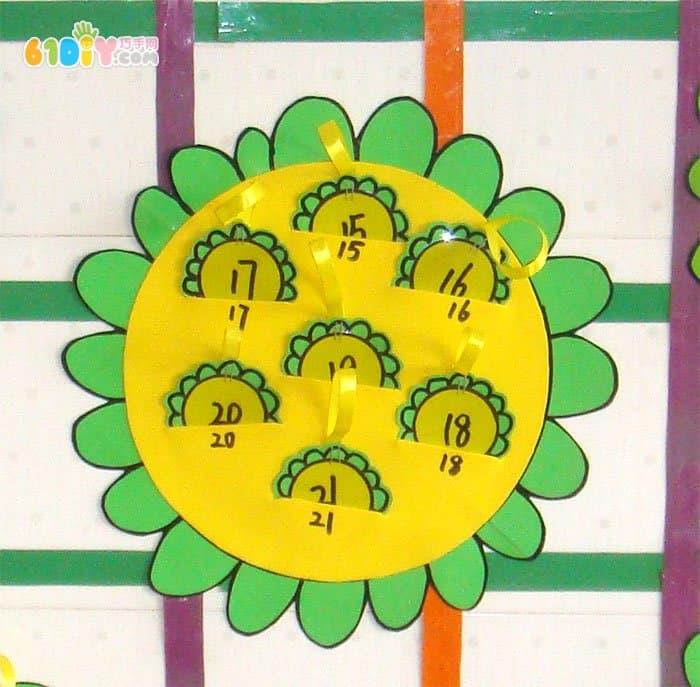 幼儿园进去卡图片 美丽的向日葵