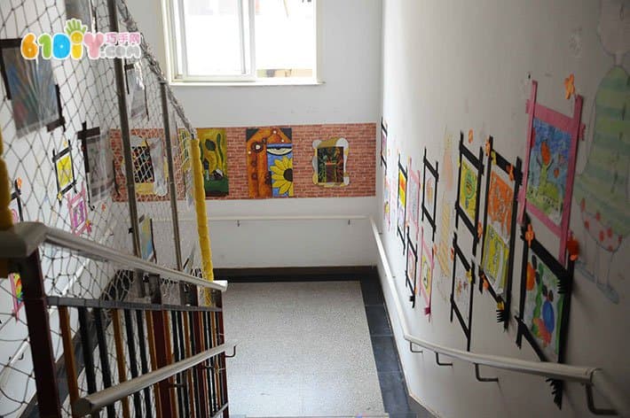 幼儿园楼梯墙面装饰 艺术装饰画