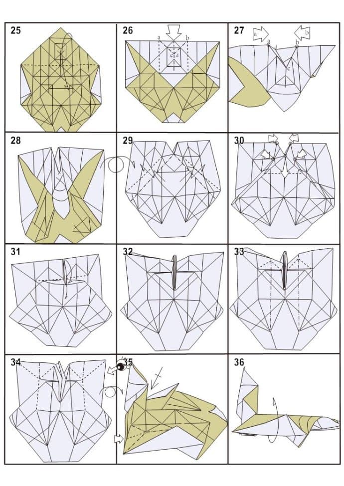 复杂的狐狸折纸教程