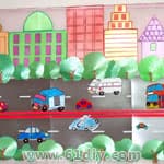 幼儿园城市主题墙 绿色城市