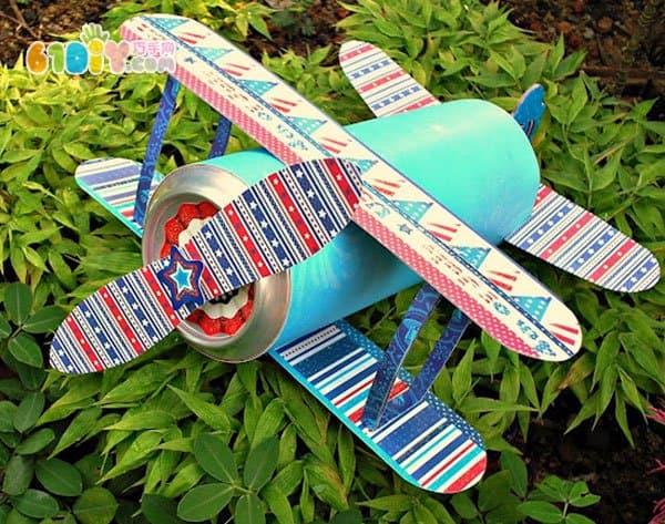 易拉罐变废为宝手工制作飞机模型