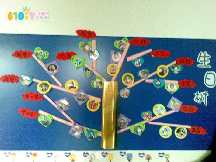 幼儿园教室布置：生日树