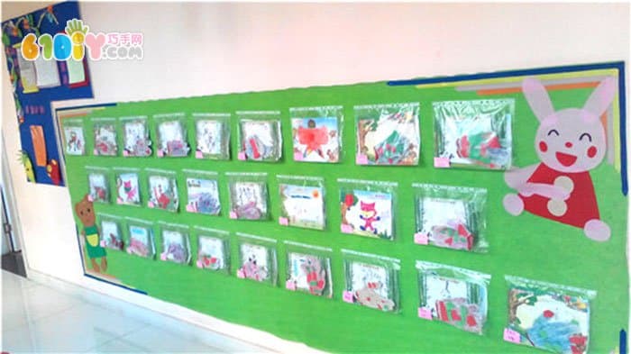 幼儿园作品展示栏布置