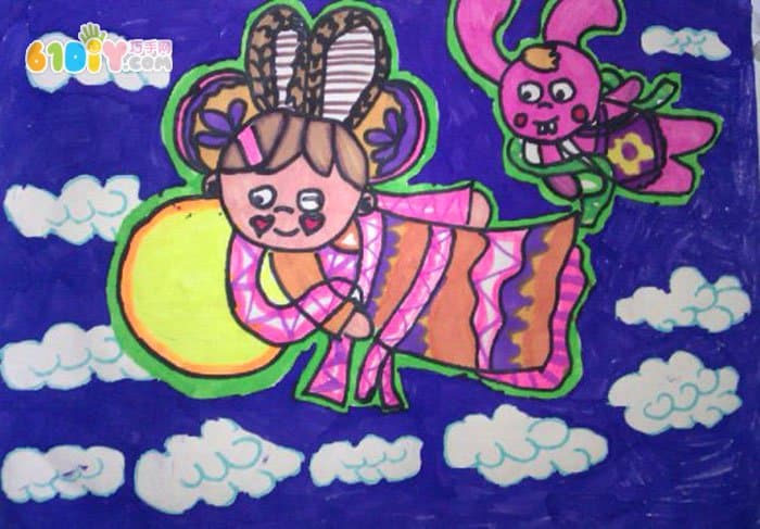 中秋节儿童画作品