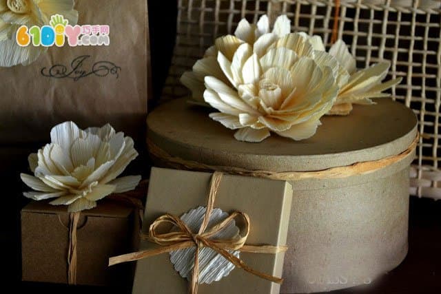 玉米皮手工制作装饰花朵