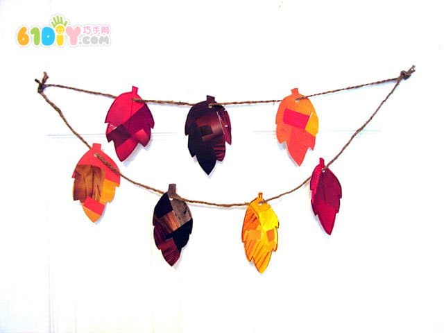秋天的树叶装饰挂饰
