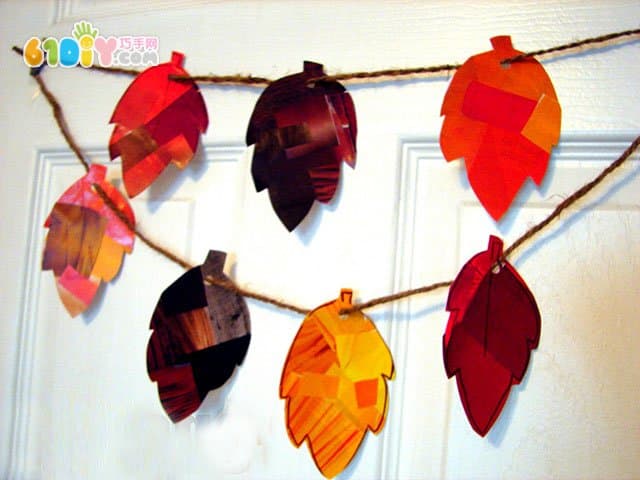 秋天的树叶装饰挂饰