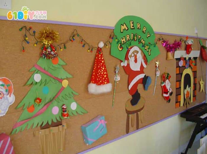 幼儿园圣诞节主题墙布置