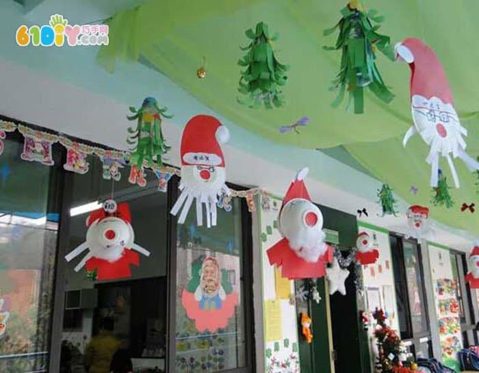 幼儿园圣诞节吊饰 可爱的圣诞老人