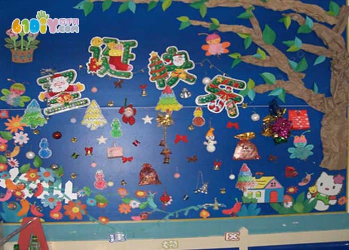 幼儿园圣诞快乐主题墙