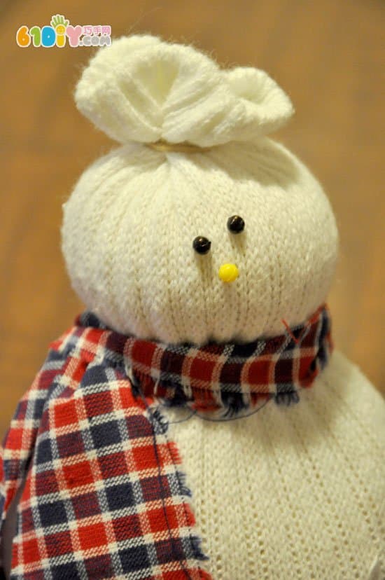 袜子娃娃教程 冬天的雪人
