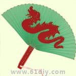 春节装饰 中国龙扇子制作